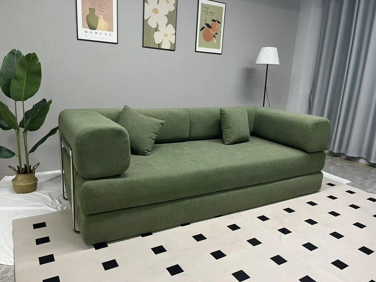 Canapé Prestige modulable en U, velours compressé