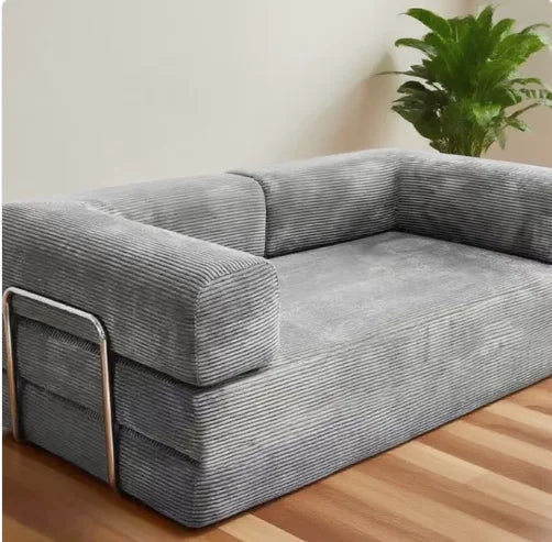 Canapé Prestige modulable en U, velours compressé