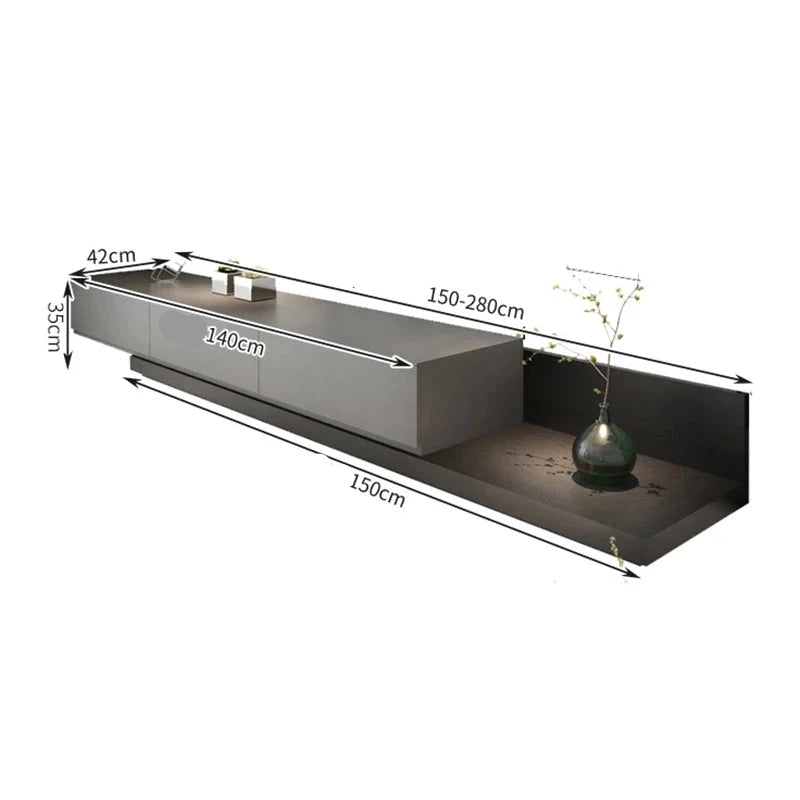 Meuble TV Nordique Lumina Prestige en Bois