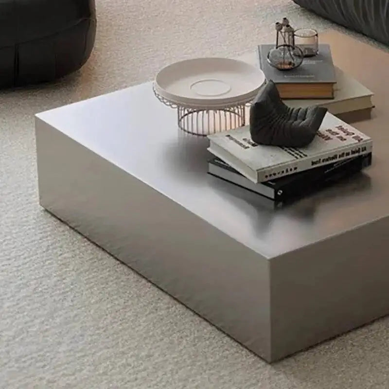 Table basse Prestige rectangulaire en bois et métal
