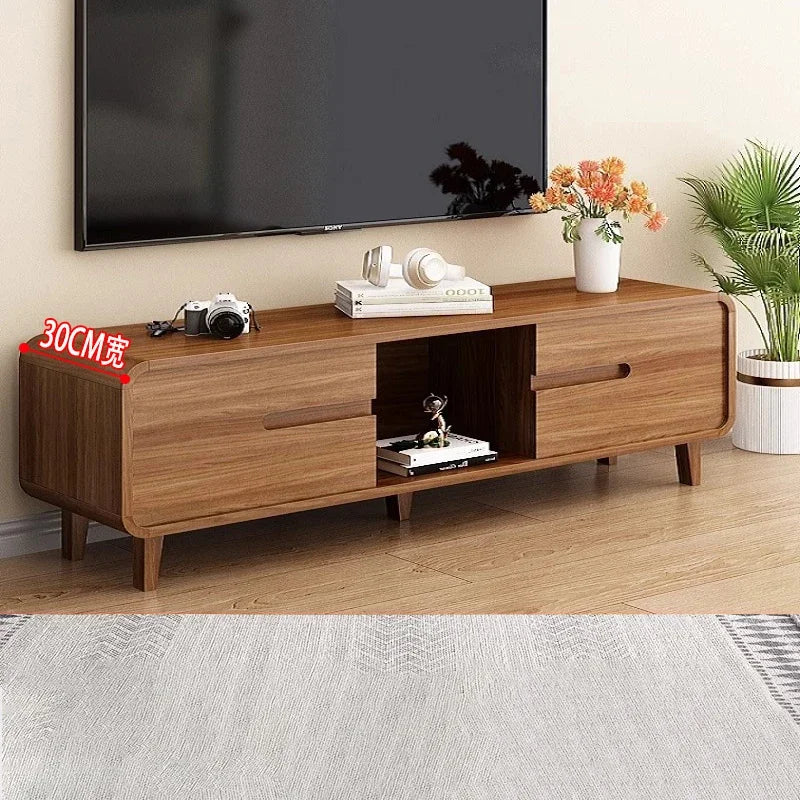 Meuble TV Prestige Rétro-Contemporain avec Rangements