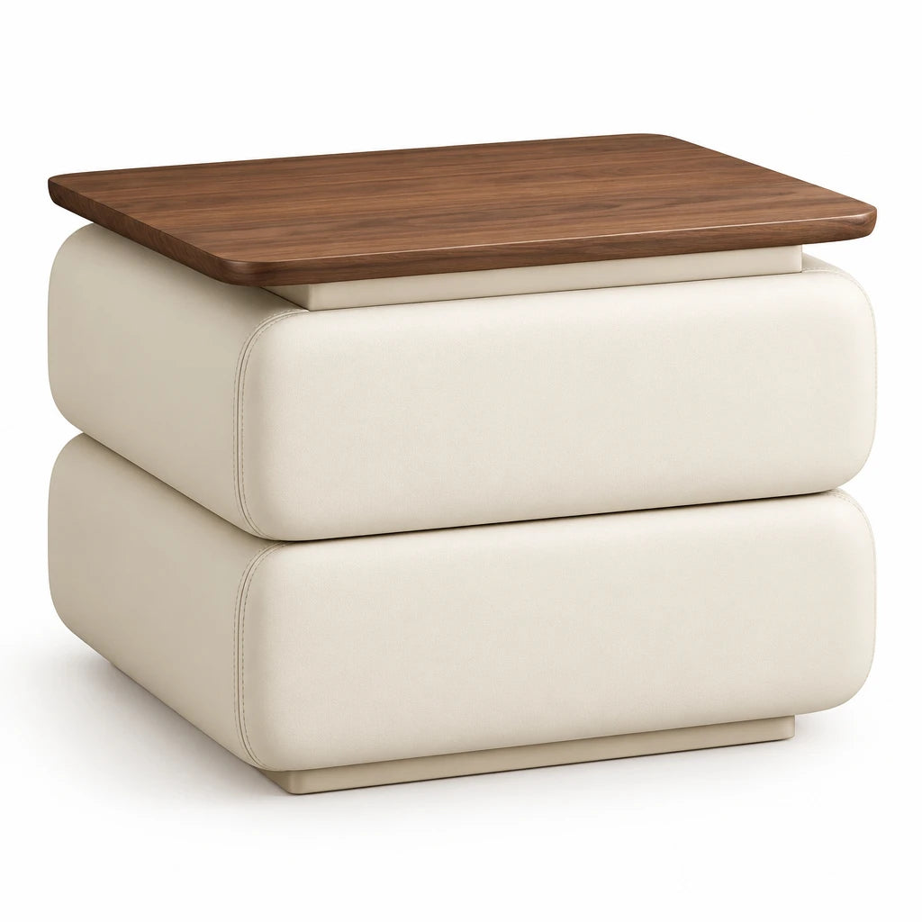 Table de Chevet Crème Ivoire Prestige