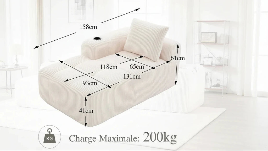 Canapé Compact Modulable Prestige