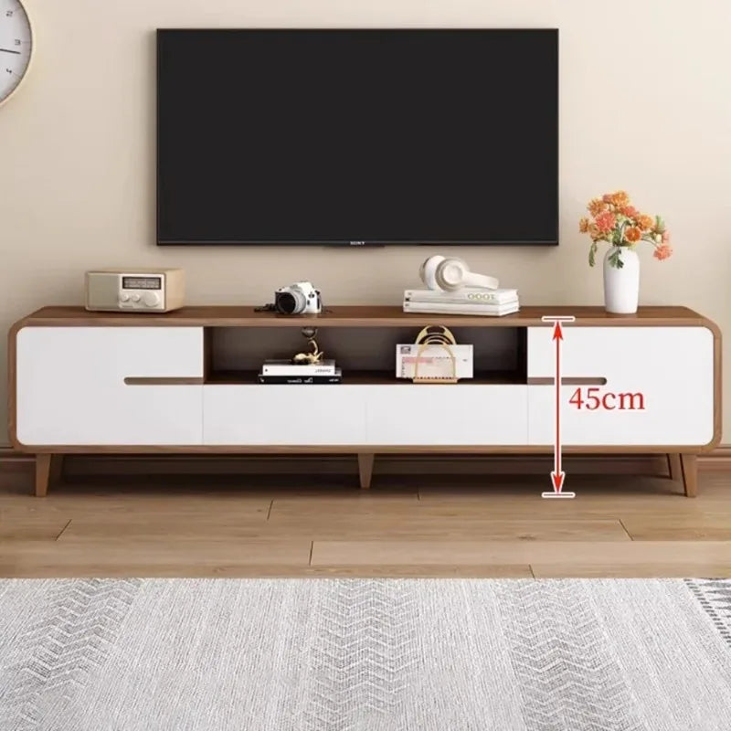 Meuble TV Prestige Rétro-Contemporain avec Rangements