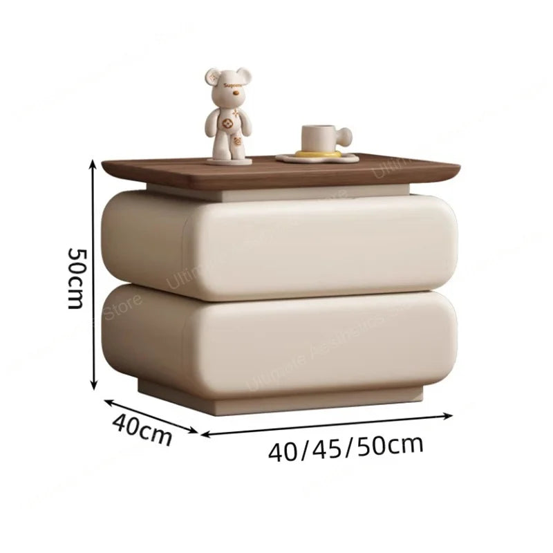 Table de Chevet Crème Ivoire Prestige