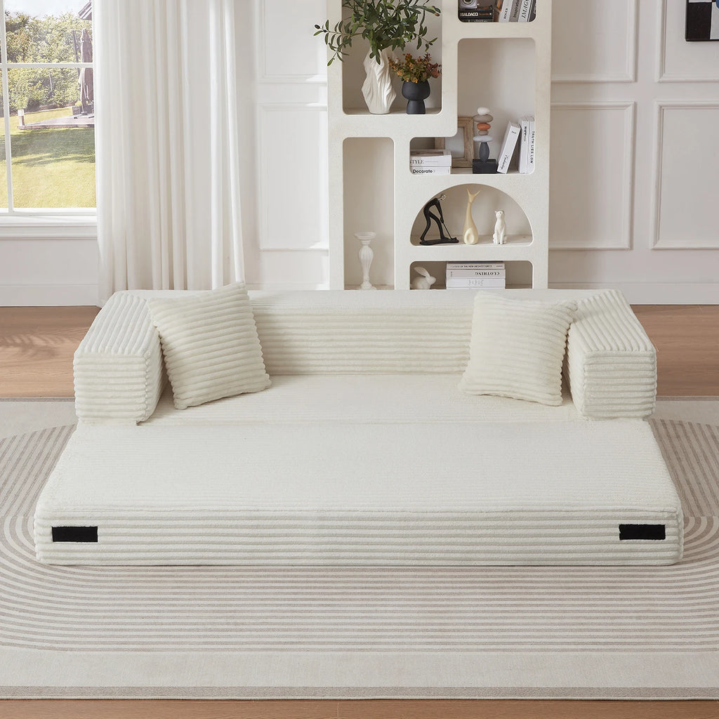 Canapé-lit Prestige pliable et compressé, méridienne en L