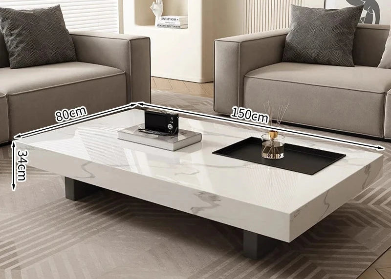 Table Basse Rectangulaire Verre Prestige