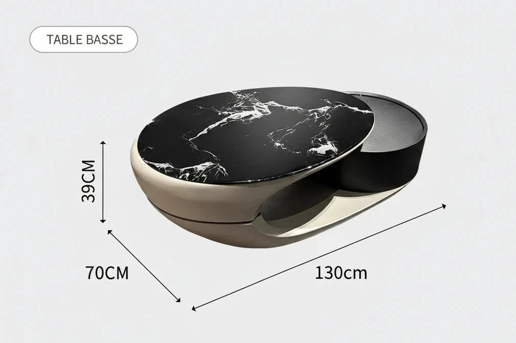 Table Basse Italienne Prestige avec Rangement
