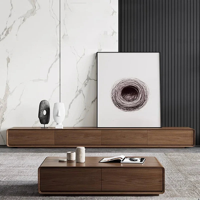 Meuble TV Prestige nordique en bois, 160 cm
