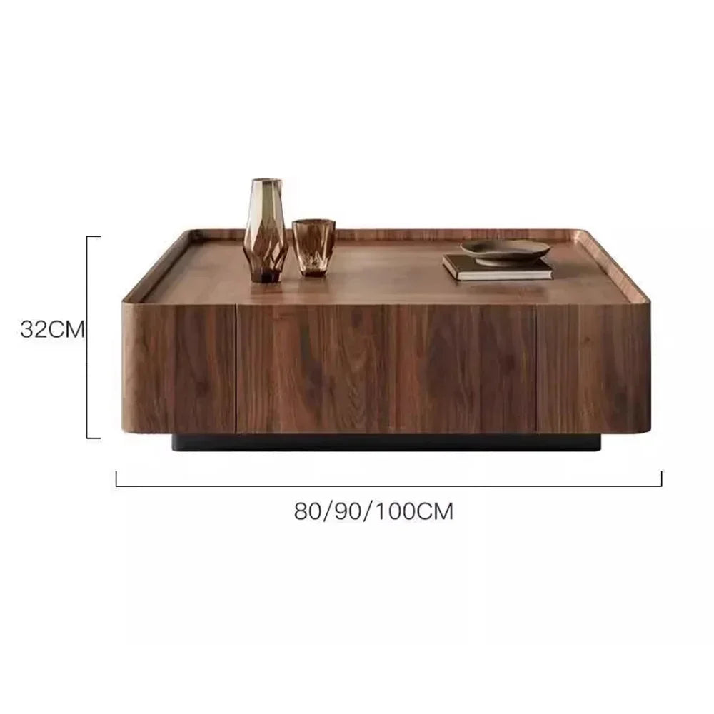 Table Basse Carrée Rangement Prestige