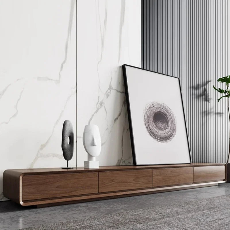 Meuble TV Prestige nordique en bois, 160 cm