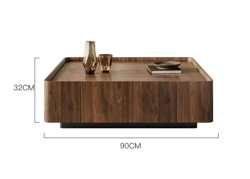 Table Basse Carrée Rangement Prestige