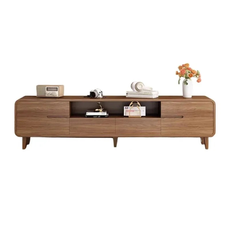 Meuble TV Prestige Rétro-Contemporain avec Rangements