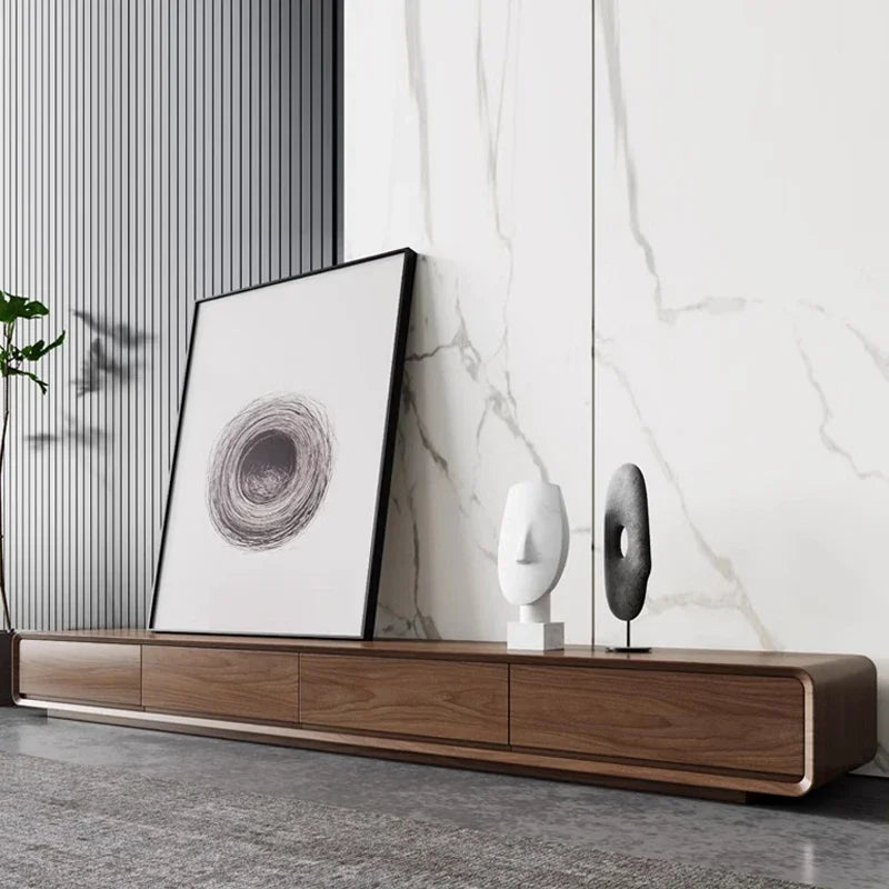 Meuble TV Prestige nordique en bois, 160 cm