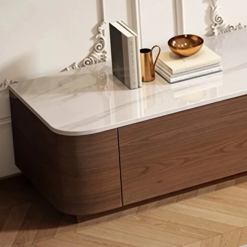 Meuble TV Prestige aux Lignes Contemporaines avec Rangements