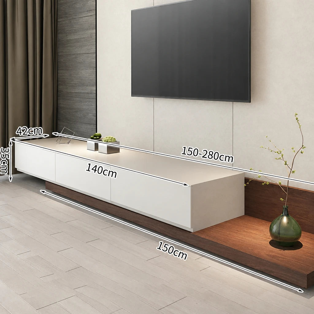 Meuble TV Nordique Lumina Prestige en Bois
