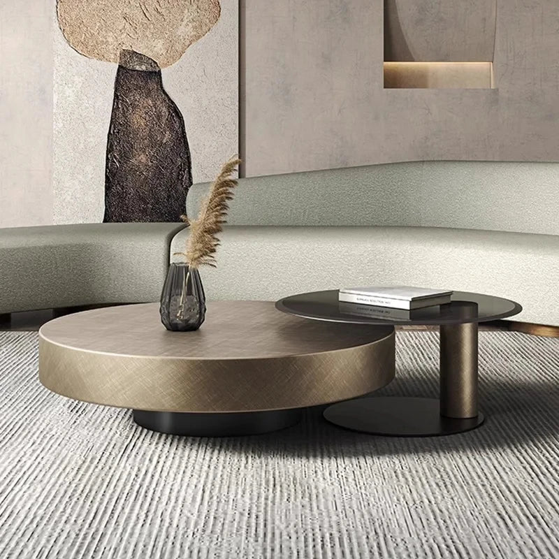 Table Basse Ronde Métal Prestige