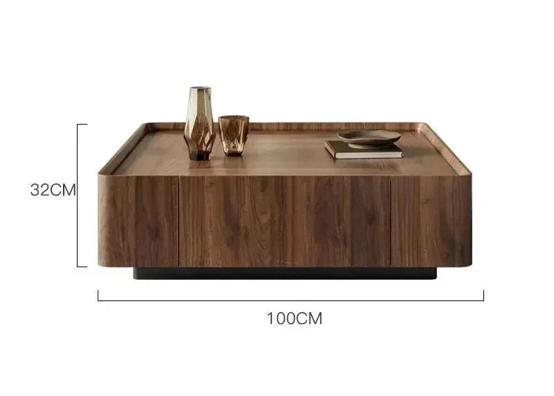Table Basse Carrée Rangement Prestige