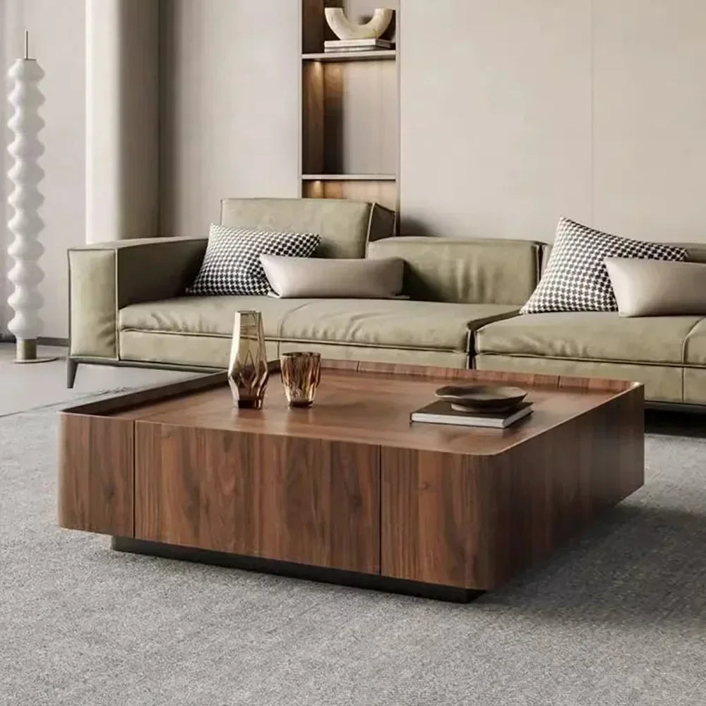Table Basse Carrée Rangement Prestige