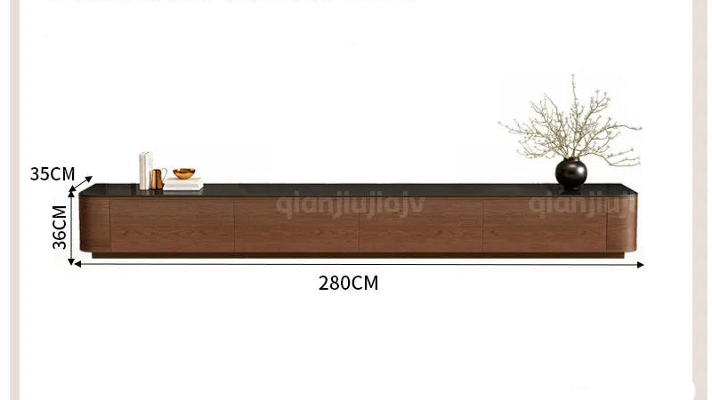 Meuble TV Prestige aux Lignes Contemporaines avec Rangements