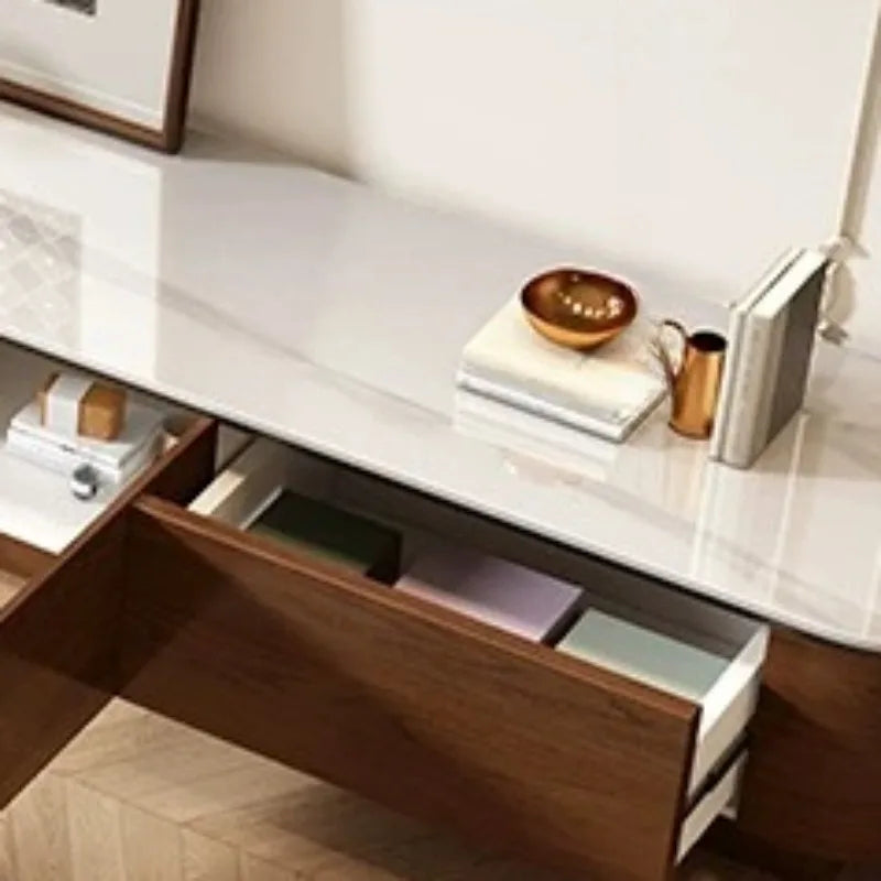 Meuble TV Prestige aux Lignes Contemporaines avec Rangements
