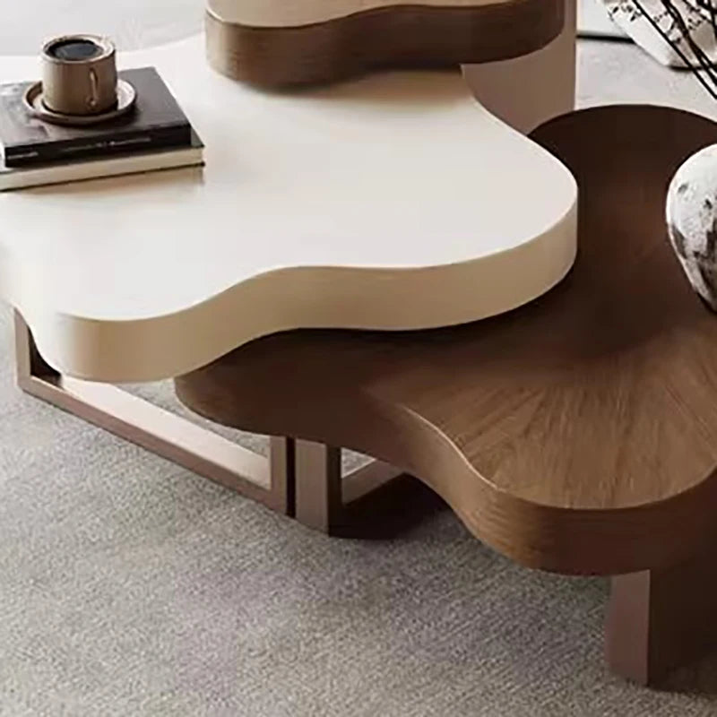 Table Basse Vintage Baroque Prestige en Bois Sculpté