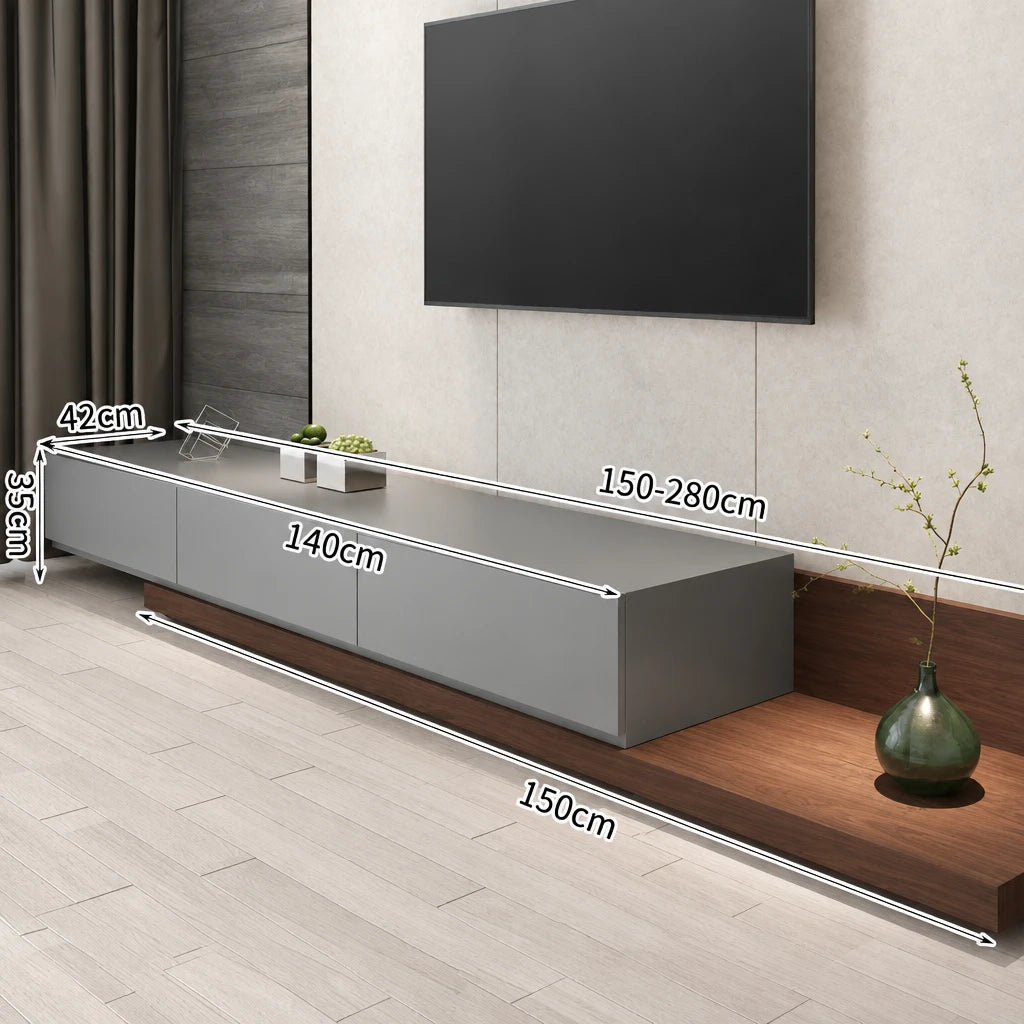 Meuble TV Nordique Lumina Prestige en Bois