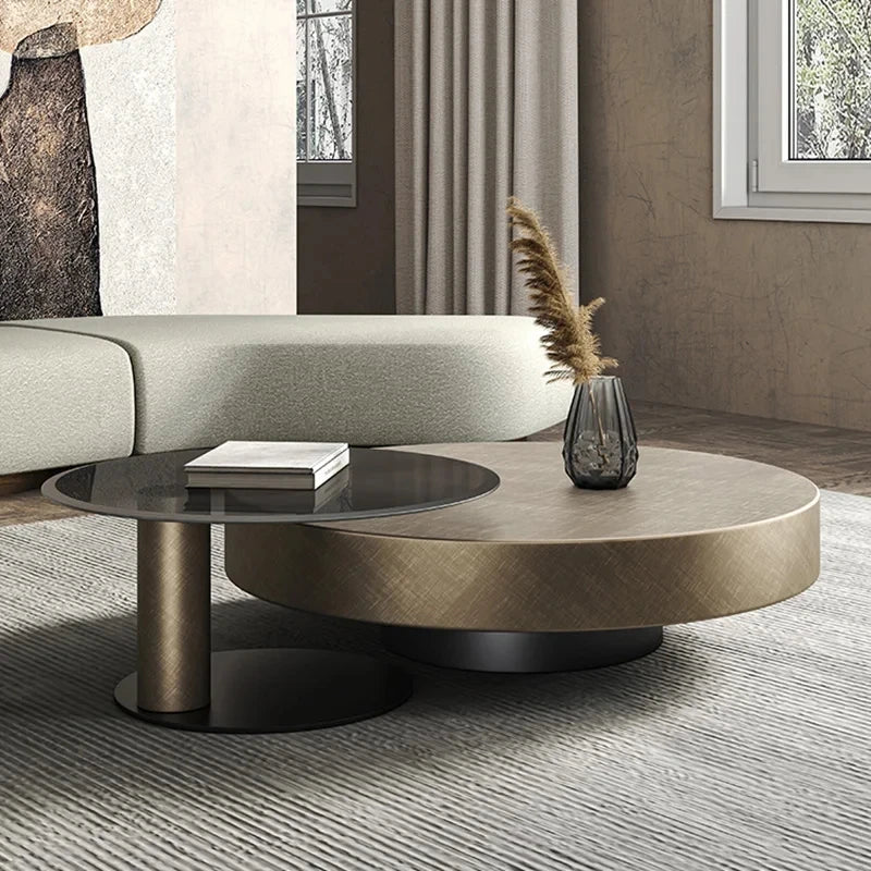 Table Basse Ronde Métal Prestige