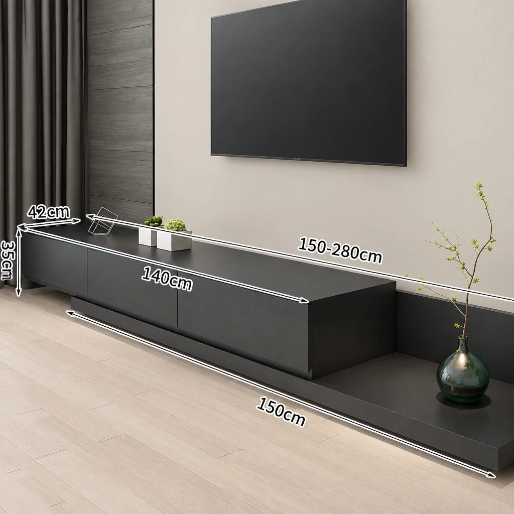 Meuble TV Nordique Lumina Prestige en Bois