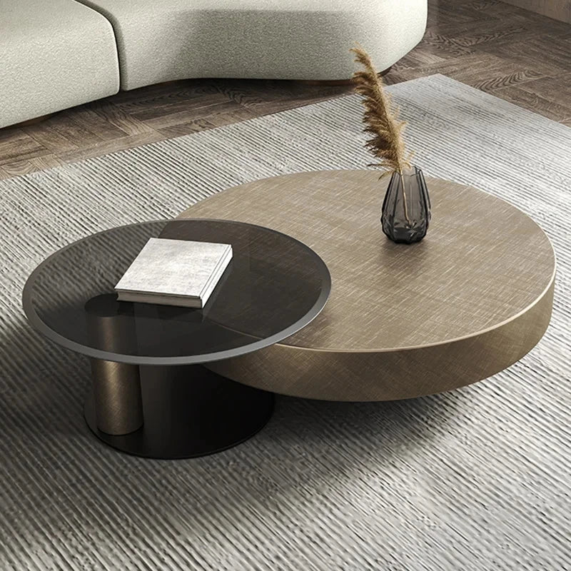 Table Basse Ronde Métal Prestige