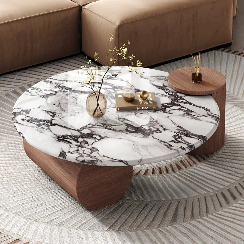 Table Basse Ronde Marbre Prestige
