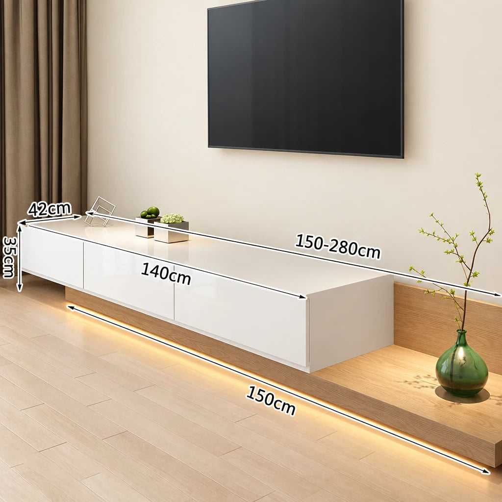 Meuble TV Nordique Lumina Prestige en Bois